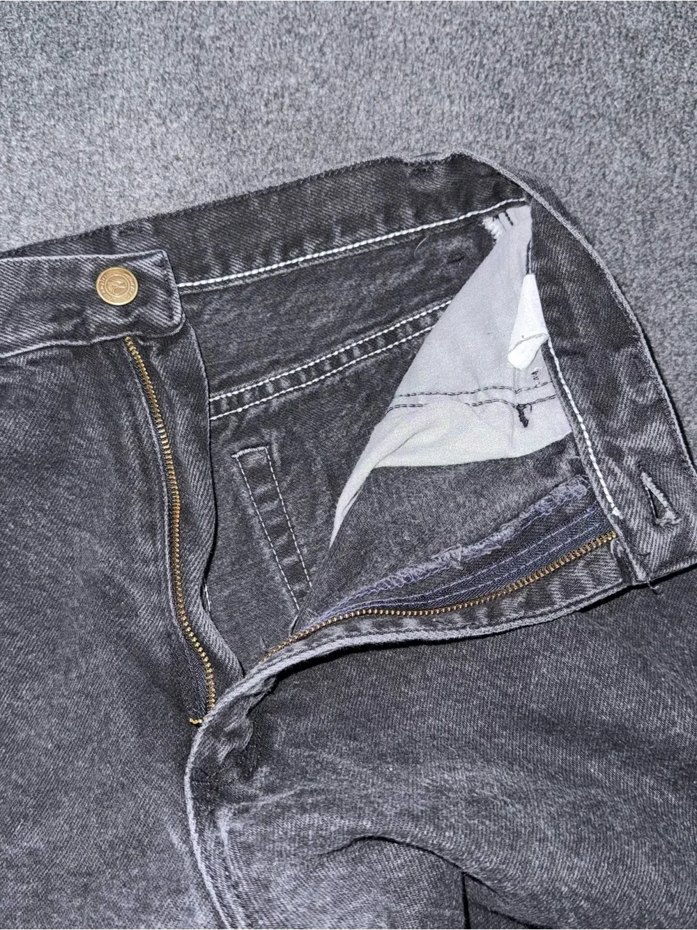 Vintage 90s Wrangler for Women Black Denim High Rise Taper Ankle Mom Jeans Sz 8